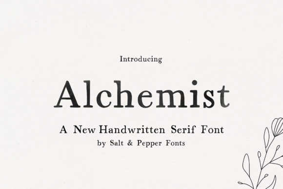Alchemist: A Versatile Handwritten Serif Font for Creative Projects