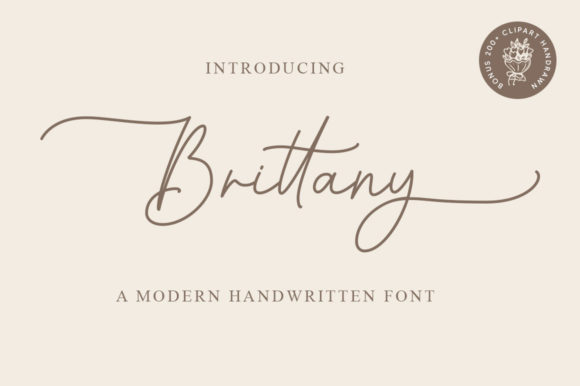 Brittany Font: A Timeless Handwritten Choice for Branding