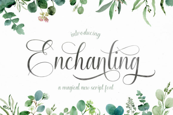 Enchanting Script: A Timeless Handwritten Font for Branding and Design