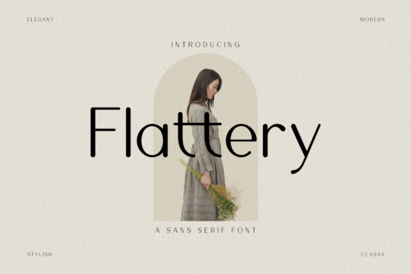 Flattery: A Minimalist Typeface for Modern Design Clarity