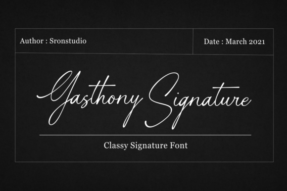 Gasthony Signature: The Elegant Script Font for Impactful Design