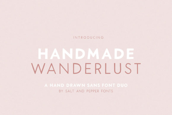 Handmade Wanderlust Duo: A Versatile Font for Creative Projects