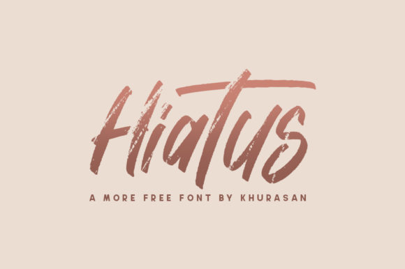 Hiatus Font: Elevate Brand Identity With Brushed Handwritten Style
