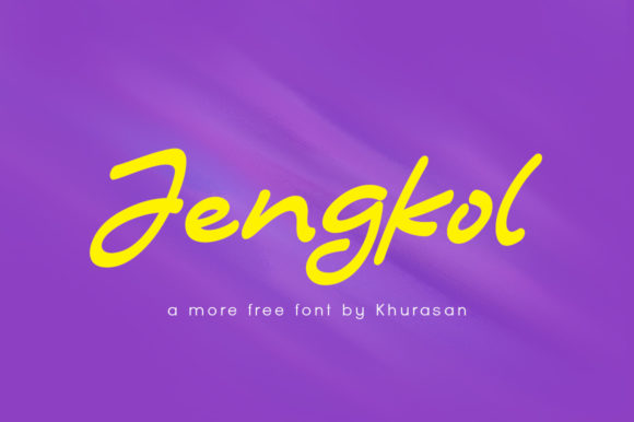 Jengkol: A Trendy Handwritten Font for Modern Design Workflows
