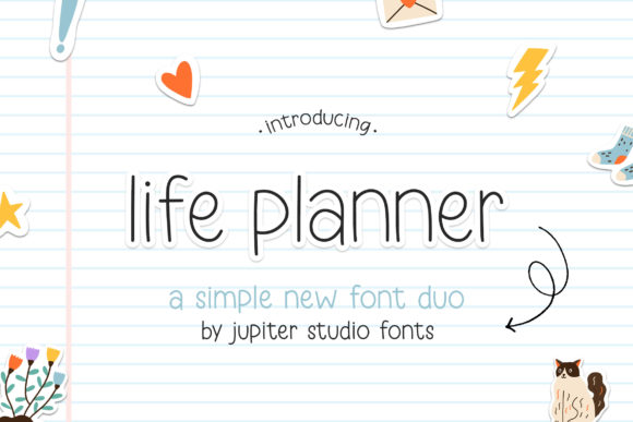 Life Planner Duo: The Minimalist Font That Elevates Your Creative Projects