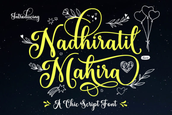 Nadhiratil Mahira: Elevating Your Design Projects with Elegant Script Typography