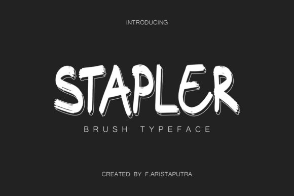 Stapler: A Strategic Approach to Brushed Display Typography
