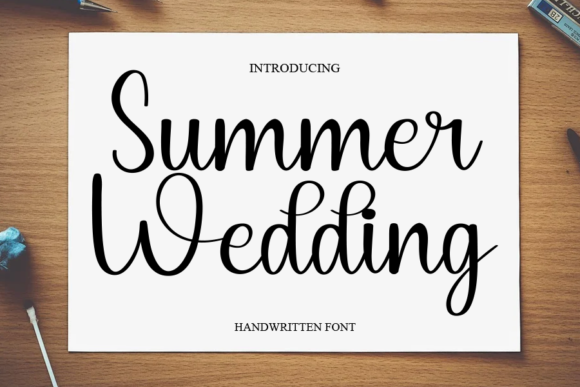 Summer Wedding: A Script Font for Confident, Versatile Design